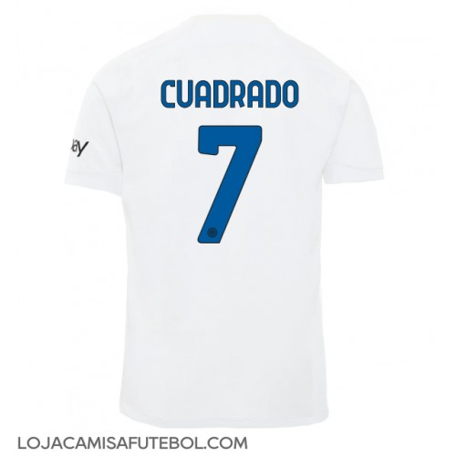 Camisa de Futebol Inter Milan Juan Cuadrado #7 Equipamento Secundário 2023-24 Manga Curta